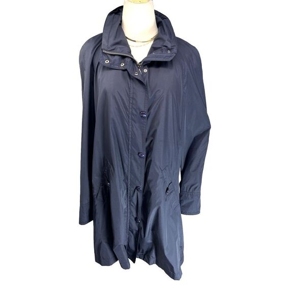 Creenstone (14 XL US) Lightweight Jacket Size 42 Zip Away Hood Navy Blue Holland - Picture 16 of 16